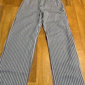SHEIN Blue and White Striped Chinos